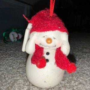Department 56 holiday stress snowman ornament